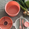 VIAMAJA Div. Køkken|Køkken Opbevaring<Lunchbox m. dressing kop - Rosa