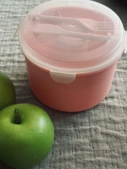 VIAMAJA Div. Køkken|Køkken Opbevaring<Lunchbox m. dressing kop - Rosa
