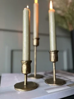 VIAMAJA Lysestager<Lysestage – Golden 7 cm