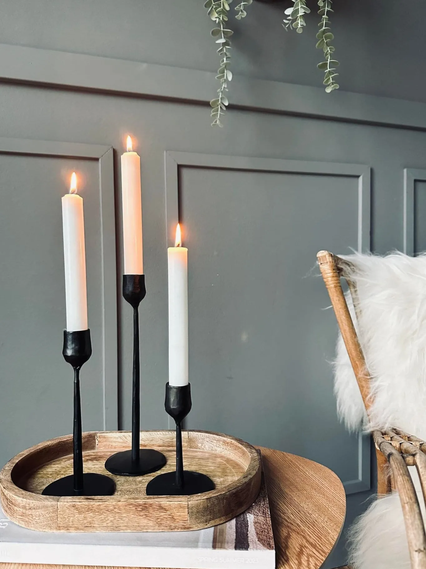 VIAMAJA Lysestager<Lysestage – Støbejern 18cm
