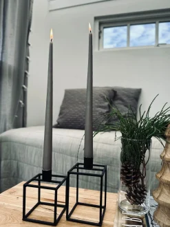 VIAMAJA Lysestager<Lysestage Black Nora Big
