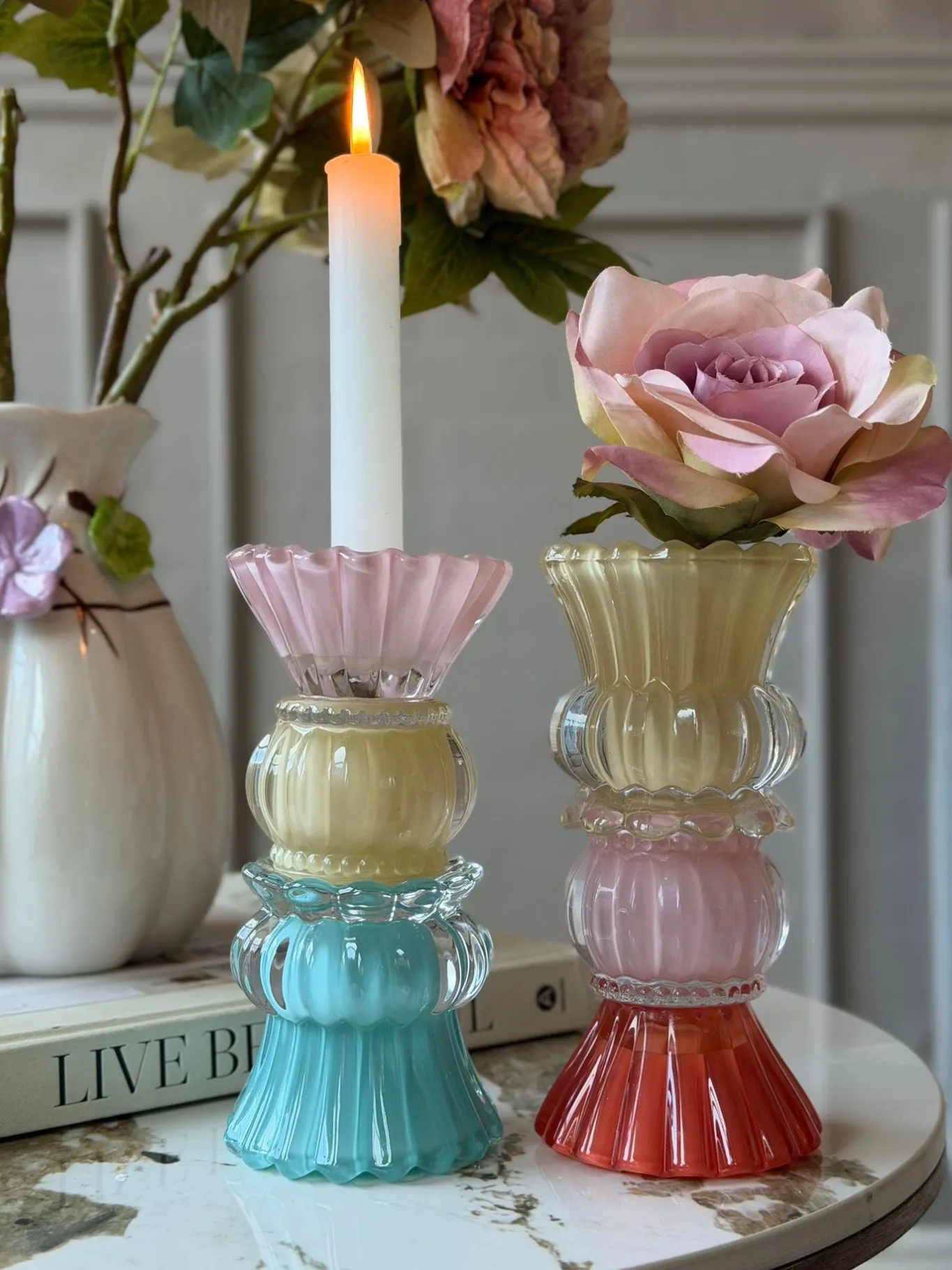 VIAMAJA Lysestager|Interiør<Lysestage BON 17 cm Vendbar - MIX