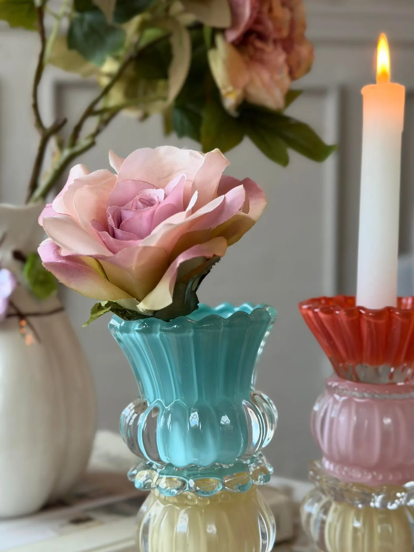 VIAMAJA Lysestager|Interiør<Lysestage BON 17 cm Vendbar - MIX