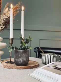 VIAMAJA Lysestager<Lysestage FROST dark - Lille