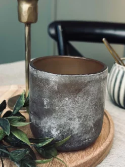 VIAMAJA Lysestager<Lysestage FROST dark - Lille