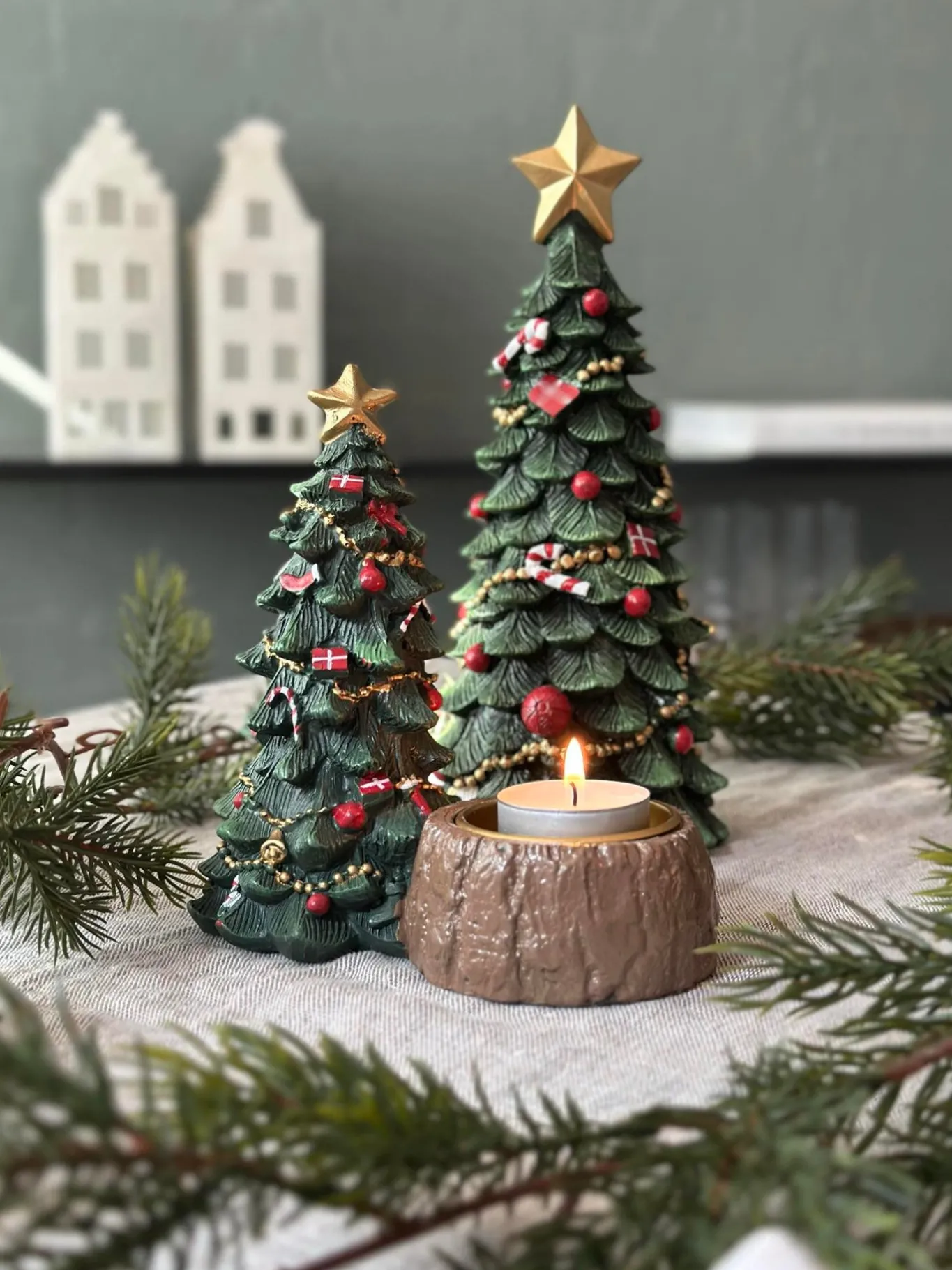 VIAMAJA Lysestager|Jul<Lysestage Juletræ