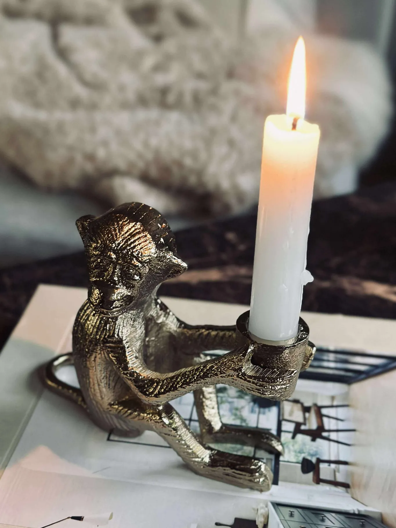 VIAMAJA Lysestager|Jul<Lysestage MONKEY