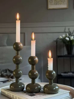 VIAMAJA Lysestager|Jul<Lysestage Oliven