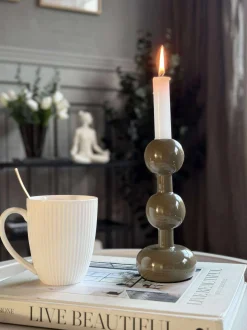 VIAMAJA Lysestager|Jul<Lysestage Oliven