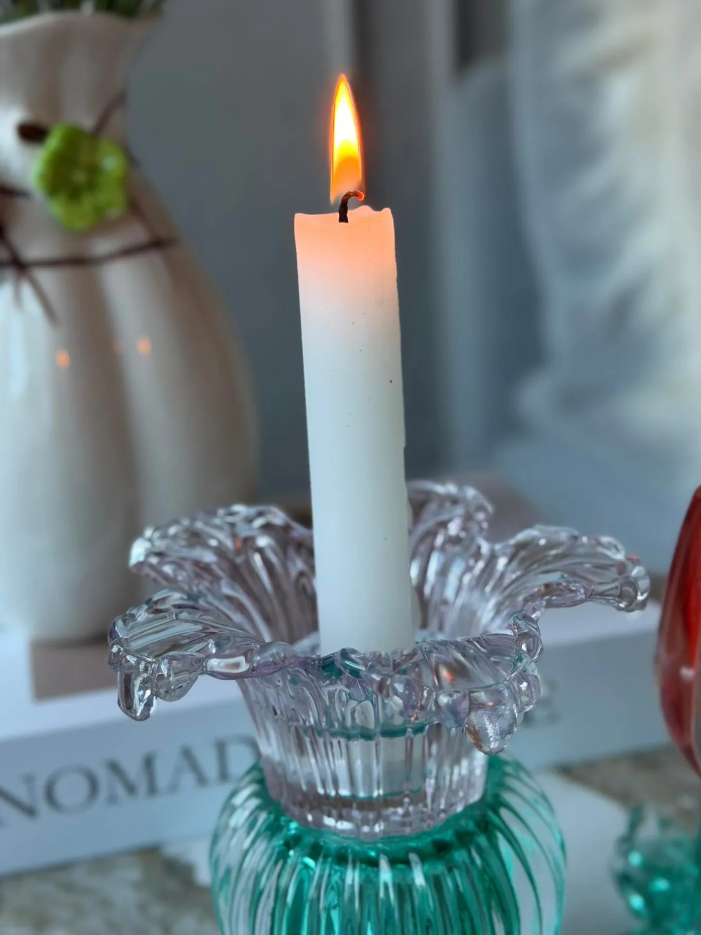 VIAMAJA Lysestager|Interiør<Lysestage Palme 14 cm Vendbar - MIX