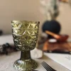 VIAMAJA Lysestager<Lysestage Pokal - Grøn glas