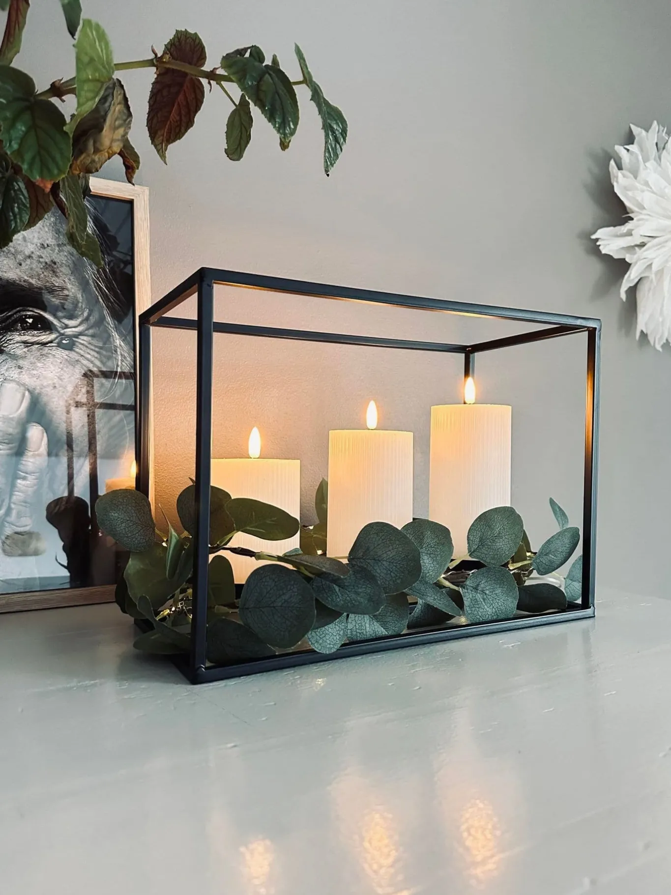 VIAMAJA Lysestager|Restparti<Lysestage til 3 bloklys - Black