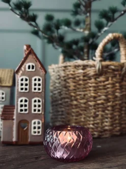 VIAMAJA Lys Og Led|Lysestager<Lysestage til fyrfadslys Diamond - Pink