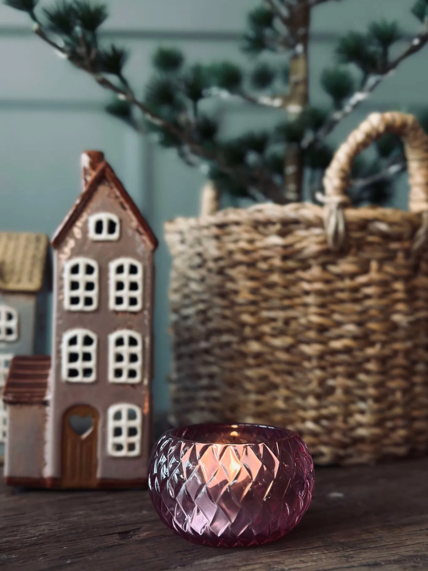 VIAMAJA Lys Og Led|Lysestager<Lysestage til fyrfadslys Diamond - Pink