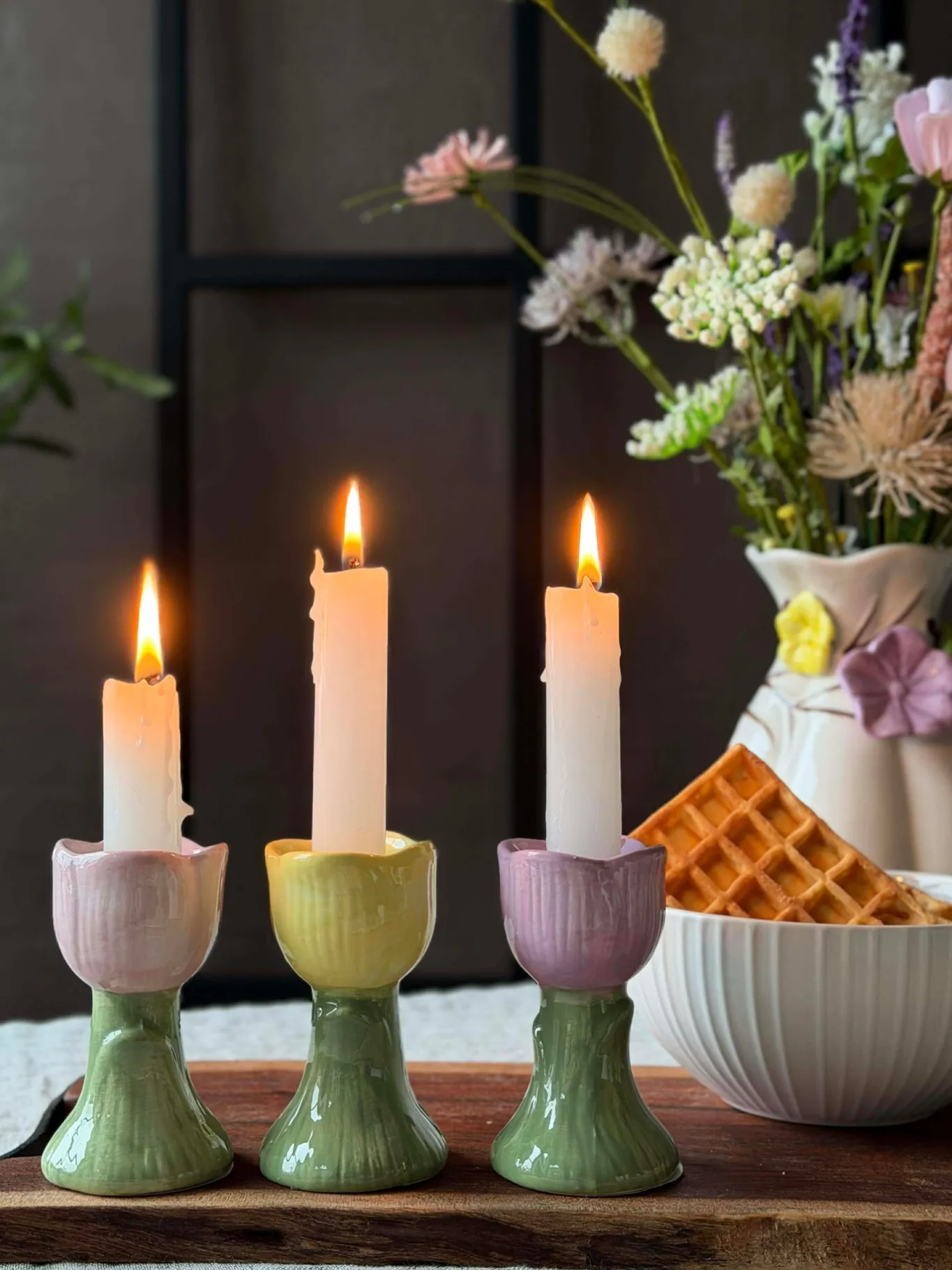 VIAMAJA Lysestager|Påske<Lysestage Tulipan - Flere farver