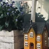 VIAMAJA Lysestager|Lyshuse<Lyshus - Gul Keramik