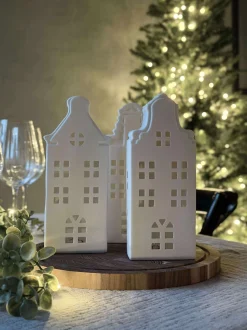 VIAMAJA Lysestager|Lyshuse<Lyshus med led - WHITE MIX