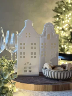 VIAMAJA Lysestager|Lyshuse<Lyshus med led - WHITE MIX