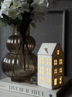VIAMAJA Lysestager|Lyshuse<Lyshus med led - Porcelæn