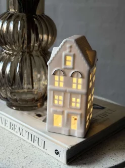 VIAMAJA Lysestager|Lyshuse<Lyshus med led - Porcelæn