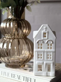 VIAMAJA Lysestager|Lyshuse<Lyshus med led - Porcelæn
