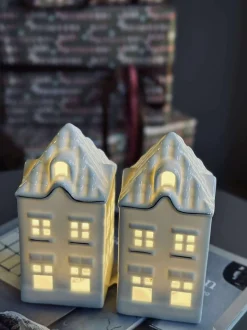VIAMAJA Lysestager|Lyshuse<Lyshus med led - Porcelæn