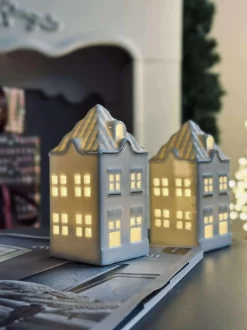 VIAMAJA Lysestager|Lyshuse<Lyshus med led - Porcelæn