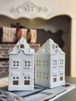 VIAMAJA Lysestager|Lyshuse<Lyshus med led - Porcelæn