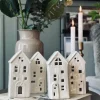 VIAMAJA Lysestager|Lyshuse<Lyshus med led - WHITE MIX