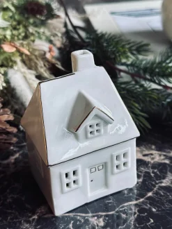 VIAMAJA Lysestager|Lyshuse<Lyshus med led lys - Porcelæn
