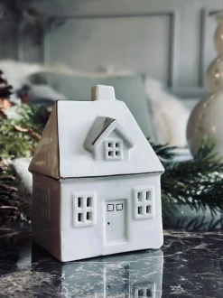 VIAMAJA Lysestager|Lyshuse<Lyshus med led lys - Porcelæn