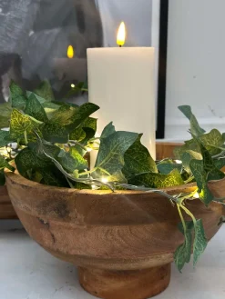 VIAMAJA Lys Og Led|Blomster<Lyskæde med grønne efeublade - 290cm