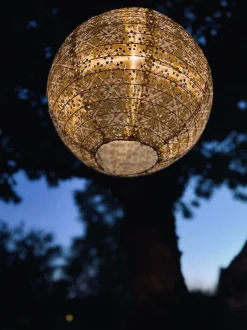 VIAMAJA Lys Og Led|Udendørs Led<Lyskugle med solceller - SUMMER GOLD