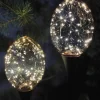 VIAMAJA Lys Og Led|Udendørs Led<Lyskugler på spyd - Sæt af 2 stk til batteriboks