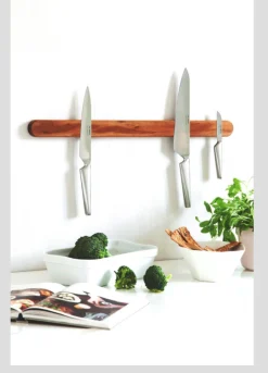 VIAMAJA Bestik Og Køkkenredskaber<Magnetisk knivholder - Walnut 59cm