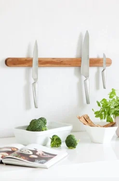 VIAMAJA Bestik Og Køkkenredskaber<Magnetisk knivholder - Walnut 59cm