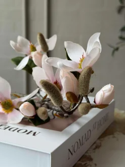 VIAMAJA Blomster<Magnoliagren - Pink 52cm