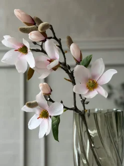 VIAMAJA Blomster<Magnoliagren - Pink 52cm