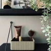 VIAMAJA Makeup Opbevaring|Kreativ Opbevaring<Makeup organiser med opdeling – Taupe