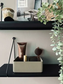 VIAMAJA Makeup Opbevaring|Kreativ Opbevaring<Makeup organiser med opdeling – Taupe