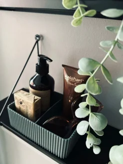 VIAMAJA Makeup Opbevaring|Kreativ Opbevaring<Makeup organiser med opdeling – Grå