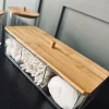 VIAMAJA Opbevaring Til Badeværelse|Makeup Opbevaring<Makeup organizer - Akryl med bambuslåg