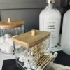 VIAMAJA Opbevaring Til Badeværelse|Makeup Opbevaring<Makeup organizer - Akryl med bambuslåg