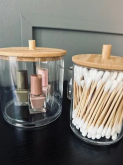VIAMAJA Tilbehør Til Badeværelse|Opbevaring Til Badeværelse<Makeup organizer i akryl - 200 vatpinde