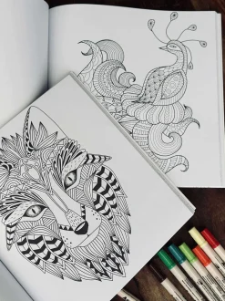 VIAMAJA Kontorartikler|Art Therapy<Malebog for voksne - Animal MIX