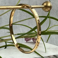 VIAMAJA Armbånd<Mindy sæt m. armbånd og øreringe - forgyldt