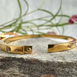 VIAMAJA Armbånd<Mindy sæt m. armbånd og øreringe - forgyldt