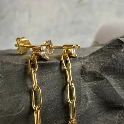 VIAMAJA Ørestikker<Mix box m. 4 øreringe - Jessica 18k forgyldt