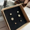 VIAMAJA Ørestikker<Mix box med 6 øreringe - Ivy 18k forgyldt