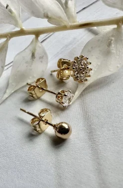 VIAMAJA Ørestikker<Mix box med 6 øreringe - Ivy 18k forgyldt